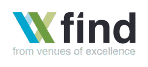 Green and blue VX company logo